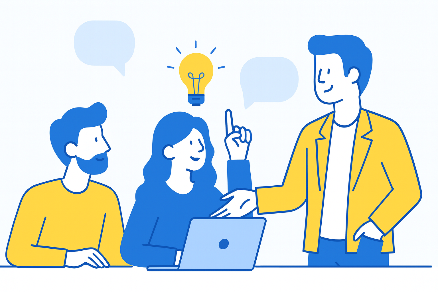 Collaborative Brainstorming in Bright Colors