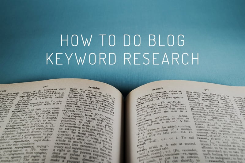 How to do Blog Keyword Research